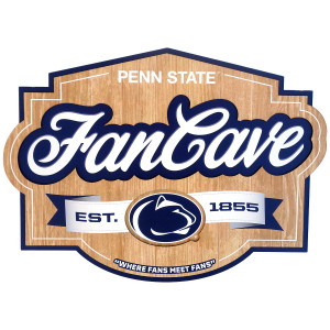 Penn State FanCave Est. 1855 "Where Fans Meet Fans" 3D sign